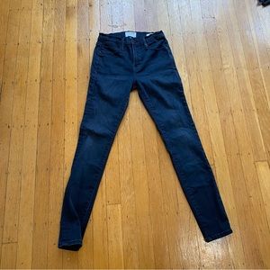 Frame Le high skinny size 25 dark indigo blue black skinny jeans